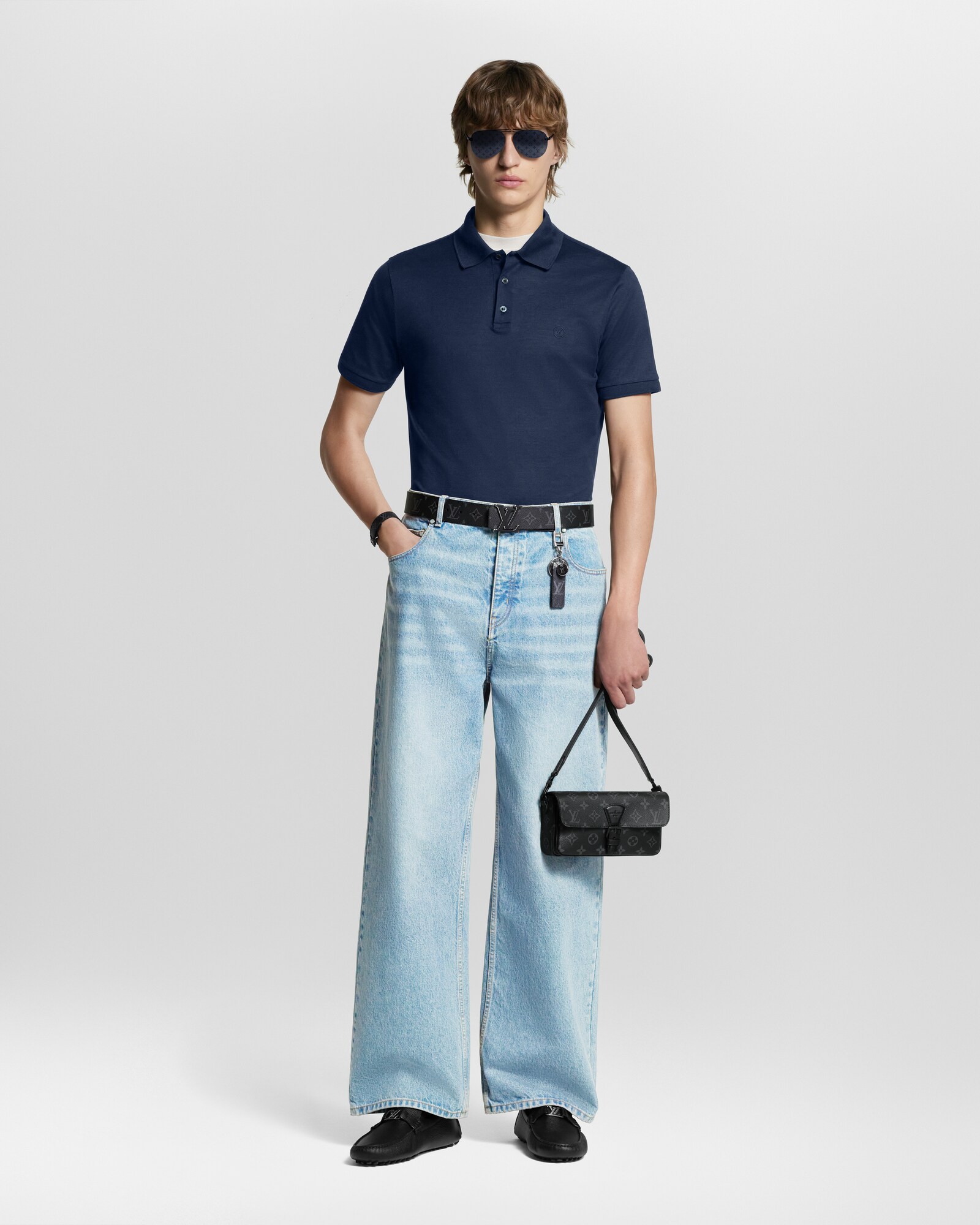 LOUIS VUITTON(ルイヴィトン) サングラス クロックワイズ Z1018E ブルーグレー×シルバー LOUIS VUITTON(ルイヴィトン) サングラス クロックワイズ Z1018E